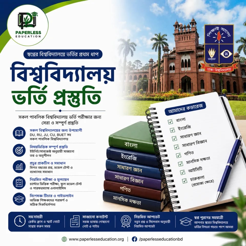বিশ্ববিদ্যালয় ভর্তি প্রস্তুতি